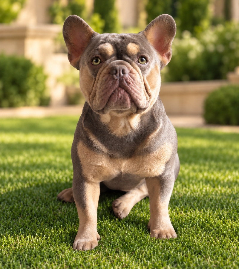 Male Bouledogue Français Lilas Tan orange 