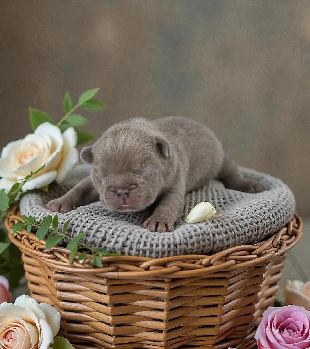 Photo d'un chiot Bouledogue Français mâle à vendre.