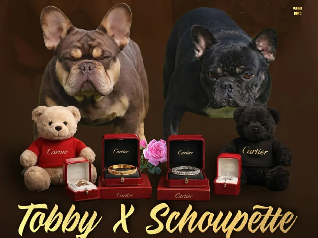 Un mâle Rojo Tan orange avec une femelle Black Tan 